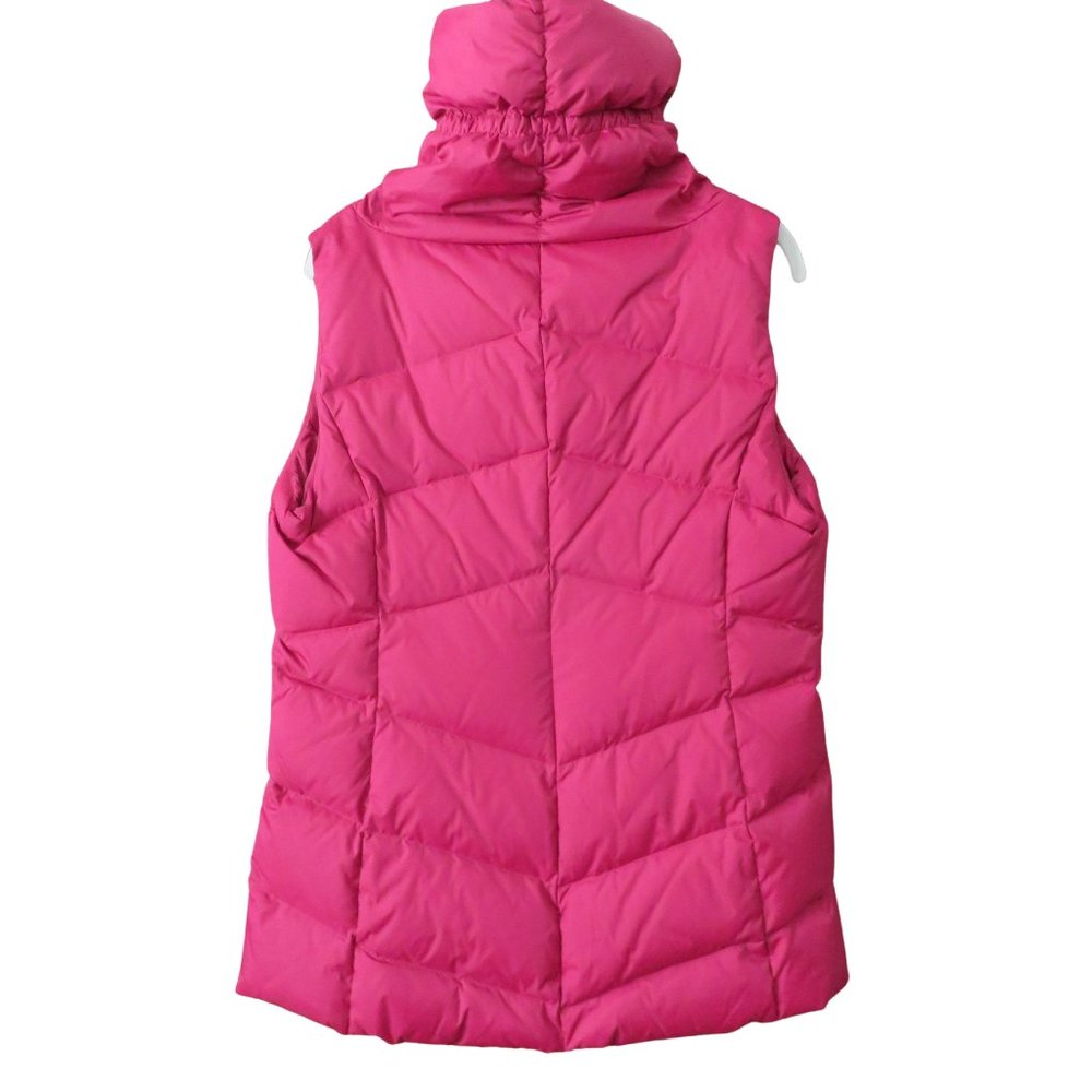 🎉⭐️🎉HP🎉⭐️🎉 Eileen Fisher, Down Puffer Vest-High Collar - S/P, Cranberry, EUC - Picture 13 of 15